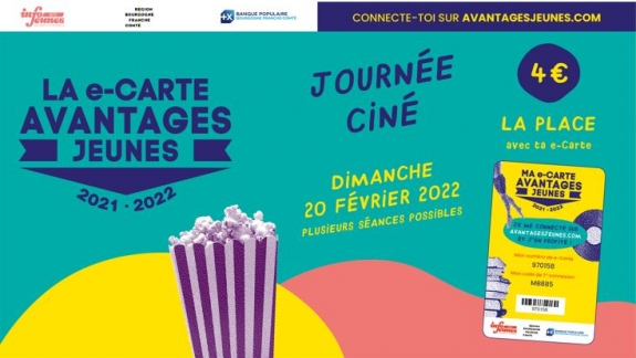 Journée ciné avec la e-Carte Avantages Jeunes