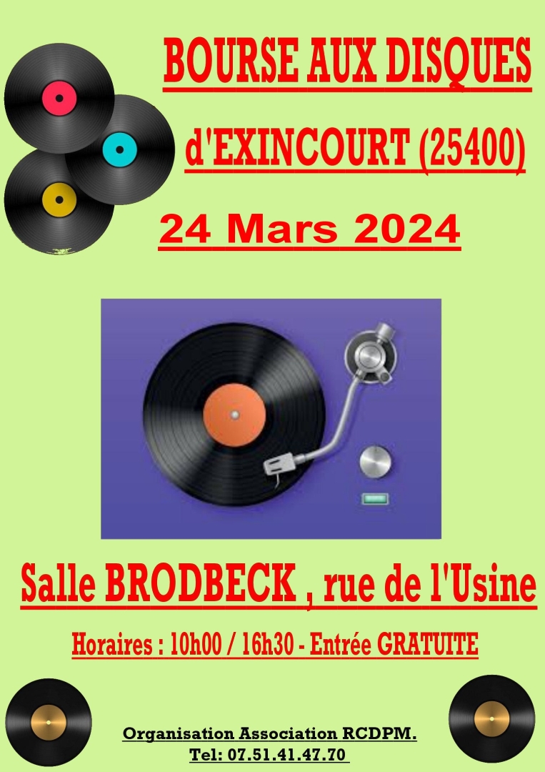 5è Bourse aux Disques d'Exincourt.