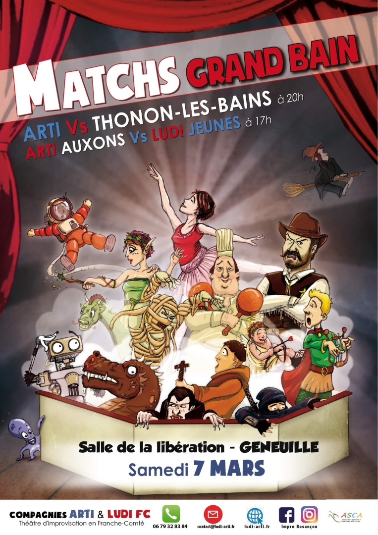 Matchs d'improvisation Grand Bain