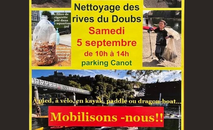 Nettoyage des Rives du Doubs